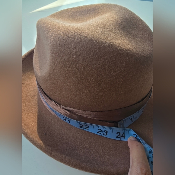 Bruno Capelo Mens Giovani Collection Autralian Wool Hat Size Small Pecan Brown - Picture 6 of 8